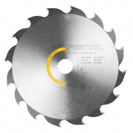 Pilový kotouč do okružních pil WOOD RIP CUT HW 168x1,8x20 PW16 FESTOOL 205763