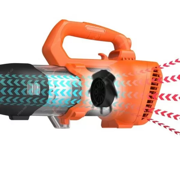 Elektrický záhradný fúkač s axiálnym ventilátorom 1850W Black&Decker BEBL185