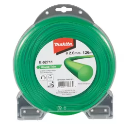 Struna nylonová 2,0mm, 126m, zelená, kulatá Makita E-02711