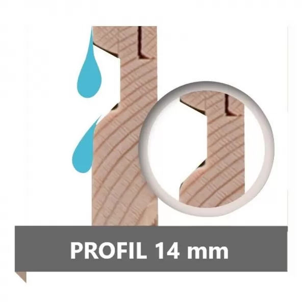 Dřevěný domek KARIBU DAHME 0 (45278) natur LG3069