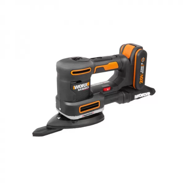 Aku multifunkční bruska 5v1 20V 1x2,0Ah Worx Orange WX820