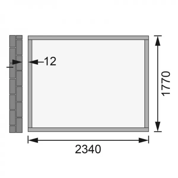 Dřevěný domek KARIBU BOMLITZ 2 (68357) natur LG3096