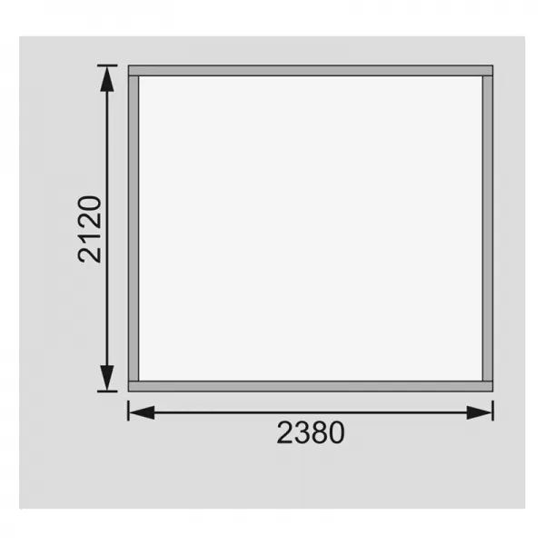 Drevený domček KARIBU ASKOLA 3 (82902) sivý LG1761