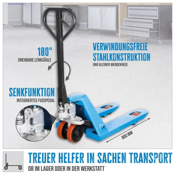 Paletový vozík GHW 2500-80 PU Güde 24326