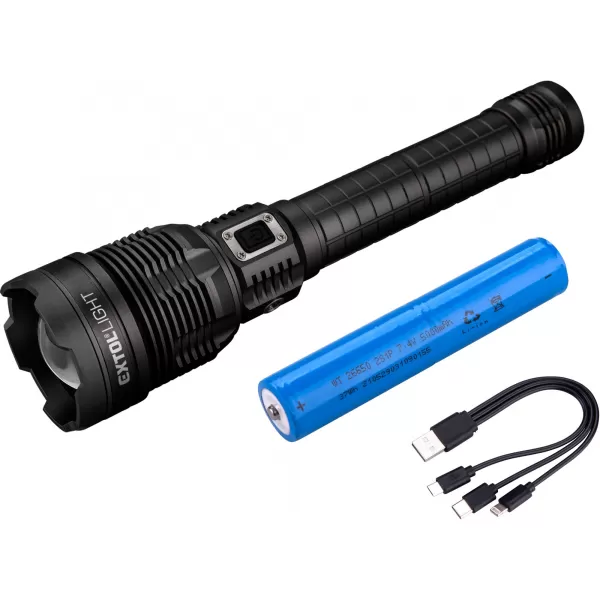 Svietidlo 8000lm, zoom, USB nabíjanie s powerbankou, 60W COB LED Extol Light 43142