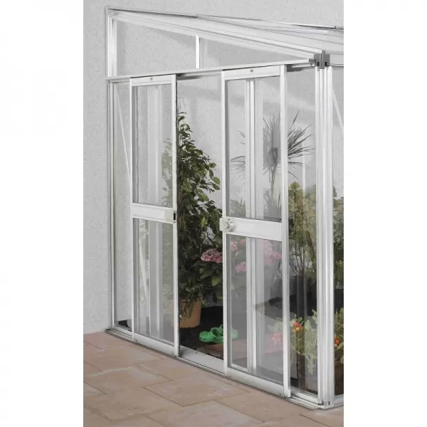 Skleník VITAVIA ATHENA 11900 sklo 3 mm + PC 10 mm stříbrný LG3839