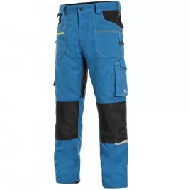 Kalhoty Canis CXS STRETCH, pánské, středně modré-černé