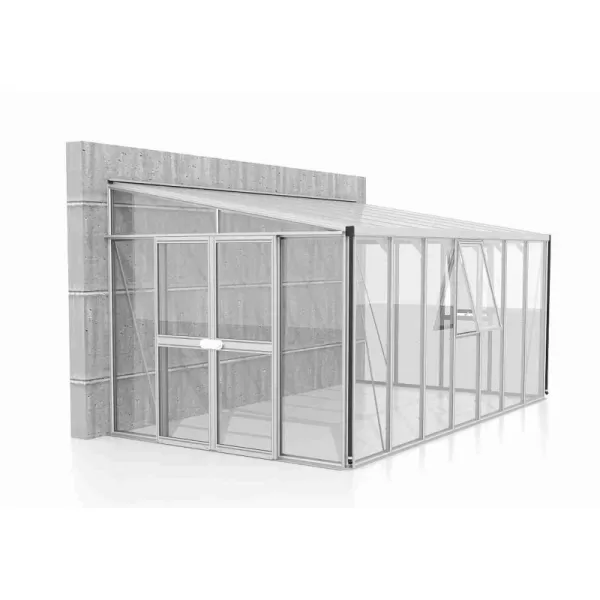 Skleník VITAVIA ATHENA 11900 sklo 3 mm + PC 10 mm stříbrný LG3839