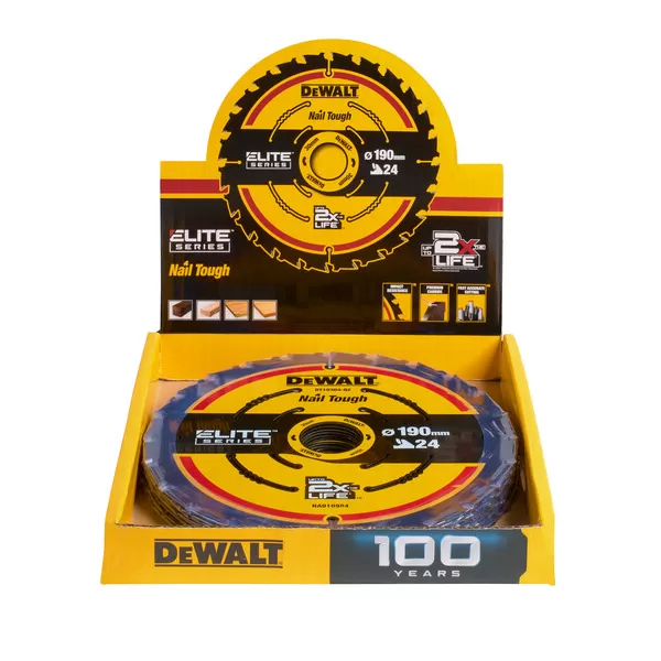 Pilový kotouč ELITE 10ks 190x30mm 24 zubů, promo balení DeWALT DT10402