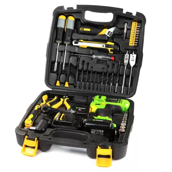 Aku vrtačka 12V 2x1,3Ah s nářadím 51ks FIELDMANN FDV 10205-51AR