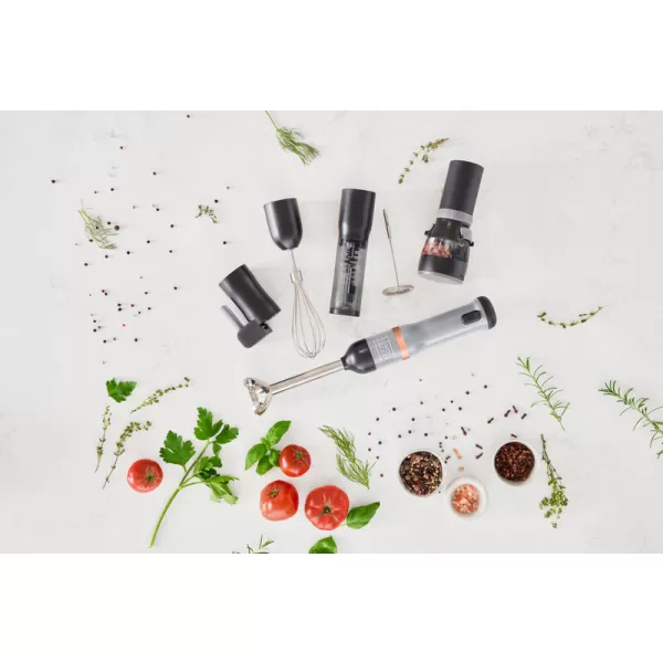 Aku tyčový mixér 7,2V 1x2,0Ah 6v1 - šedý Black&Decker BCKM1016KSG