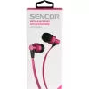 Sluchátka do uší s mikrofonem SENCOR SEP 300 MIC PINK MET