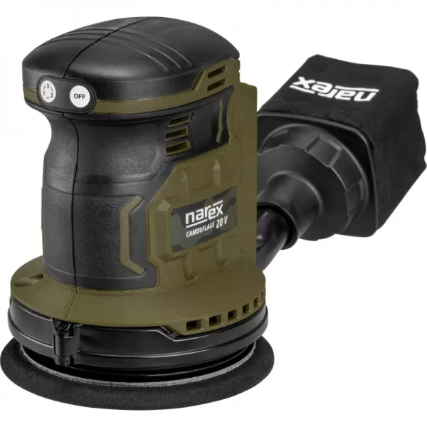 Aku excentrická bruska bez aku 20V Narex Camouflage CBE 125-3 Basic Box
