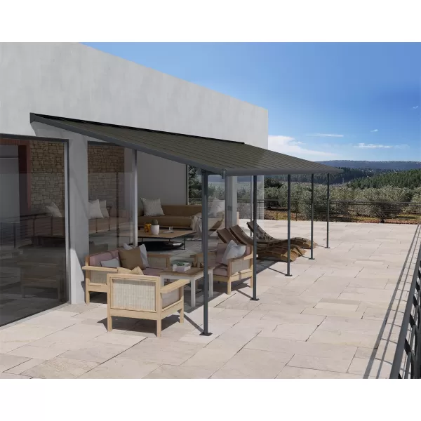 Hliníková (montovaná) pergola Palram Capri 4200 antracit 3 x 4,25