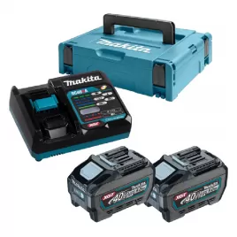 Sada Makita 2xBL4025 Li-ion XGT 40V/5,0Ah + nabíječka DC40RA + Makpac 191V35-5