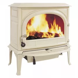 Krbová kamna smalt slonová kost, dvířka bez ozdobných příček Jotul F 400 ECO SE IVE