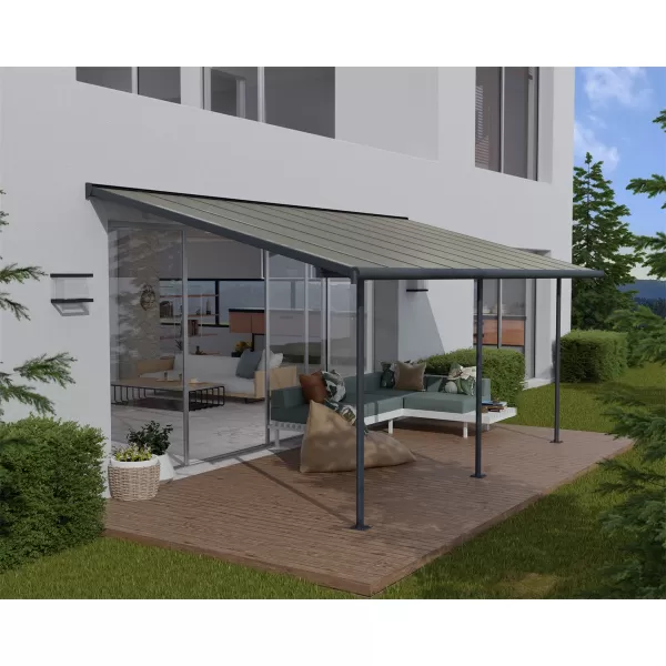 Hliníková (montovaná) pergola Palram Capri 4200 antracit 3 x 4,25
