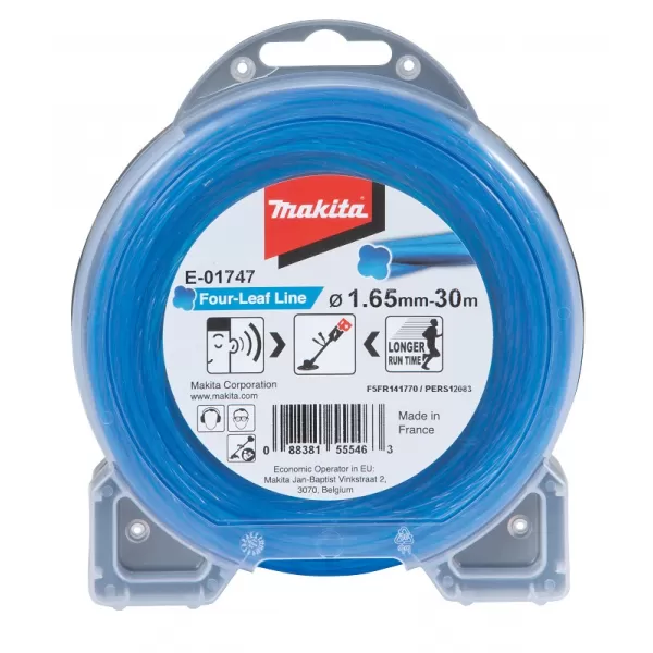 Struna nylonová speciální pro aku stroje 1,65mm, modrá, 30m Makita E-01747