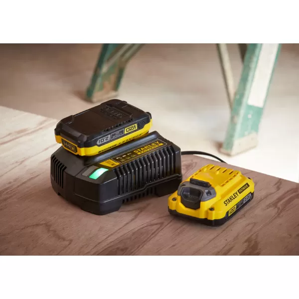 Batéria V20 18V 2x2,0Ah a nabíjačka 2A Stanley FatMax SFMCB12D2