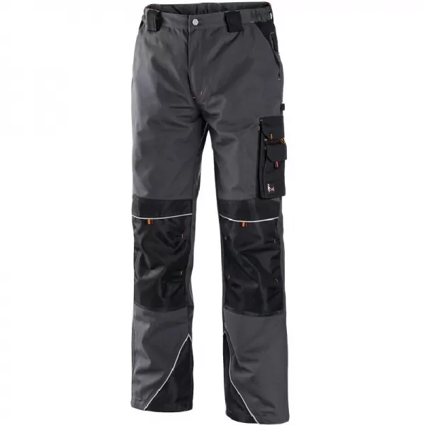 Kalhoty Canis do pasu CXS SIRIUS NIKOLAS, pánské, šedo-oranžové