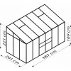 Skleník VITAVIA IDA 7800 PC 6 mm zelený LG1132