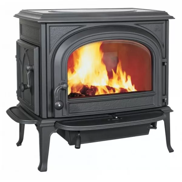 Krbová kamna smalt slonová kost, dvířka bez ozdobných příček Jotul F 500 ECO SE IVE