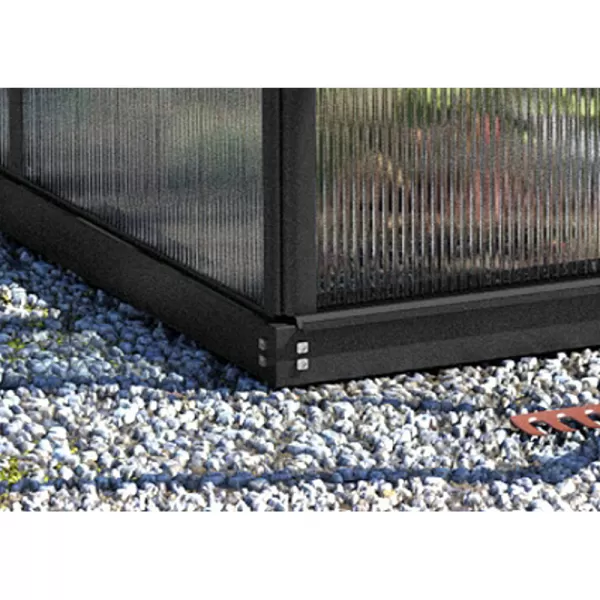 Skleník VITAVIA TRITON 5000 čiré sklo 3 mm černý LG3674