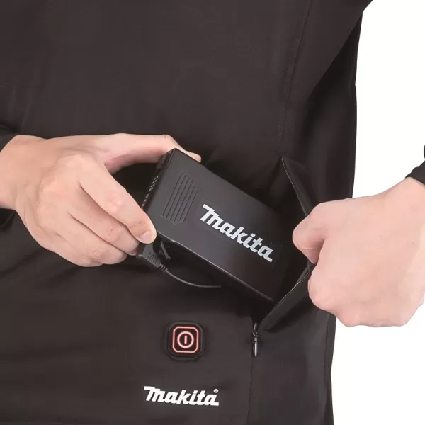 Mikina s vyhříváním na zip XXL Li-ion LXT 14,4V/18V bez aku Makita DCX201C2XL