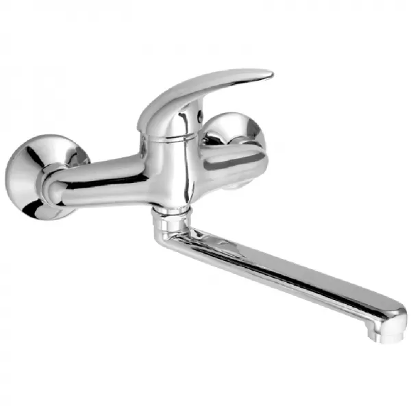 Drezová batéria 150mm páková páková Metalia 55 chróm Novaservis 55076L,0