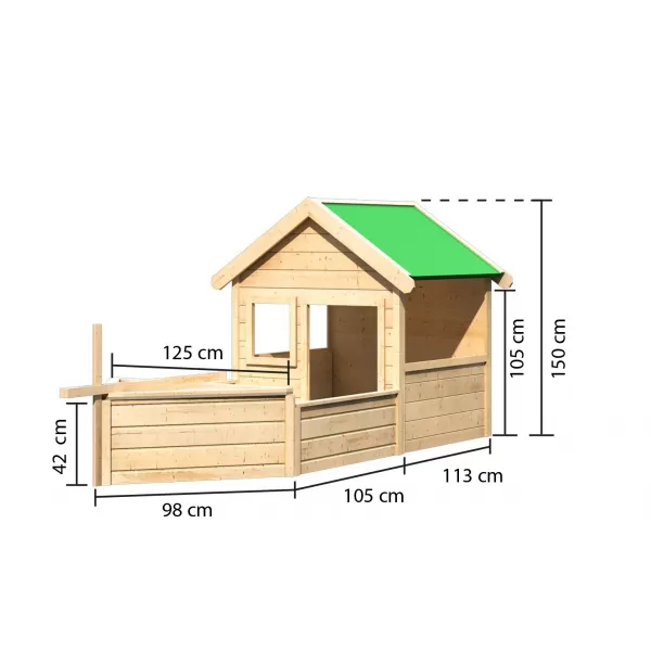 Pirátský domek KARIBU JACK (82679)