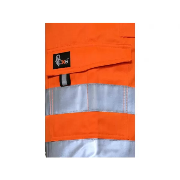 Kraťasy Canis CXS NORWICH, výstražné, pánské, oranžové