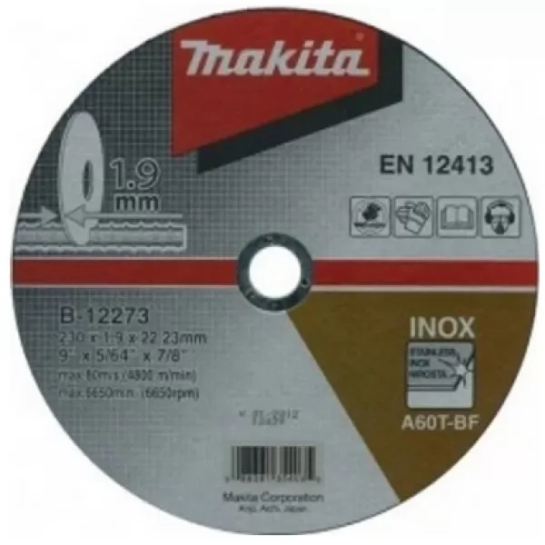 Kotouč řezný nerez 230x1,9x22,23mm Makita B-64618