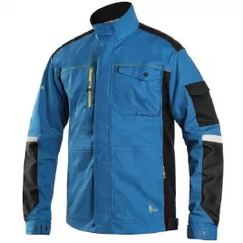 Blůza Canis CXS STRETCH, pánská, středně modrá-černá