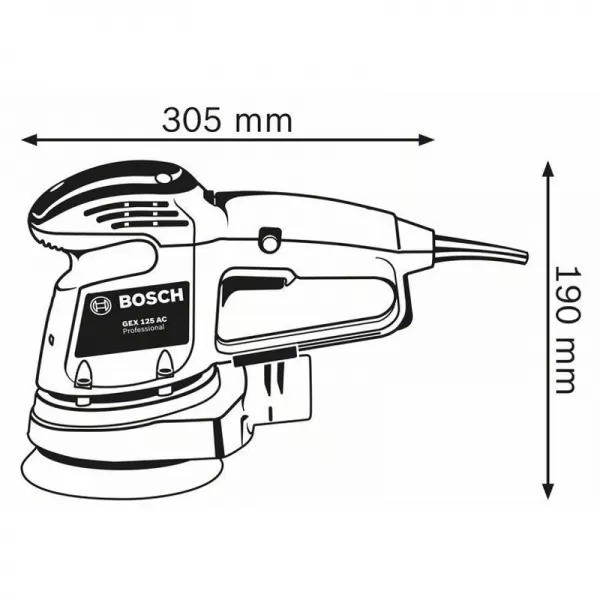 Excentrická bruska Bosch GEX 34-125 0 601 372 300