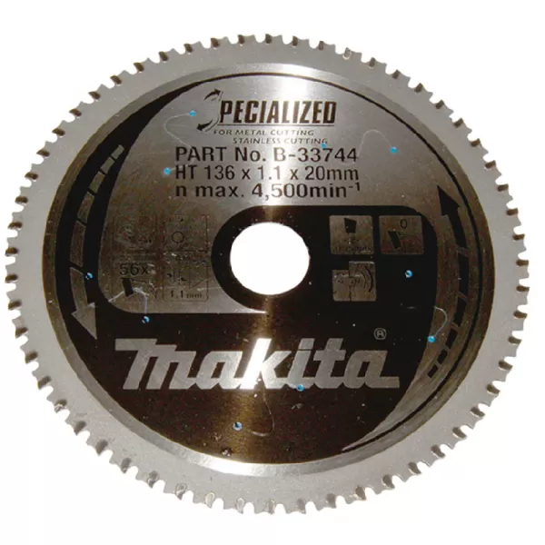Kotouč pilový ocel SPECIALIZED 136x1,1x20mm 56Z Makita B-33744