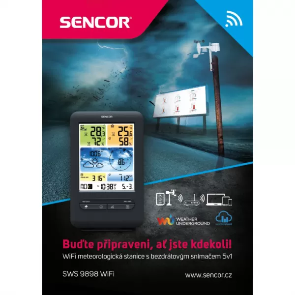 Profesionální meteostanice SENCOR SWS 9898 WiFi