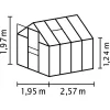 Skleník VITAVIA VENUS 5000 PC 6 mm černý LG4138