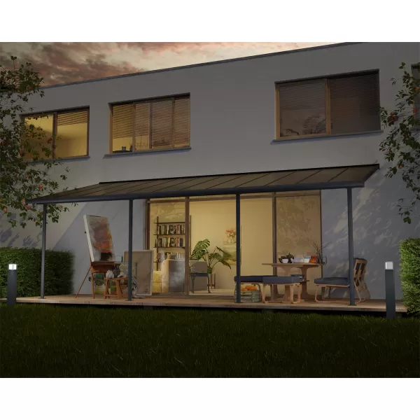 Hliníková (montovaná) pergola Palram Capri 4200 antracit 3 x 4,25
