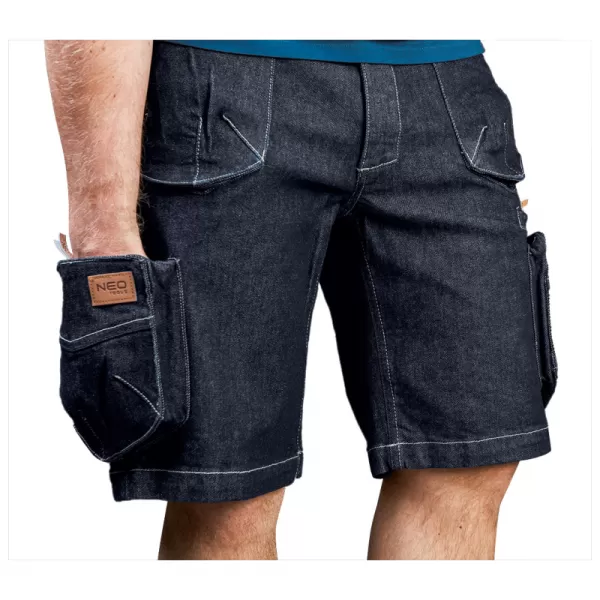Kraťasy pracovní DENIM velikost L NEO tools 81-279-L