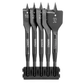 Držák s 5ks plochými vrtáky do dřeva DT70833-QZ