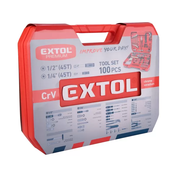 Sada nářadí 100ks Extol Premium 8818411