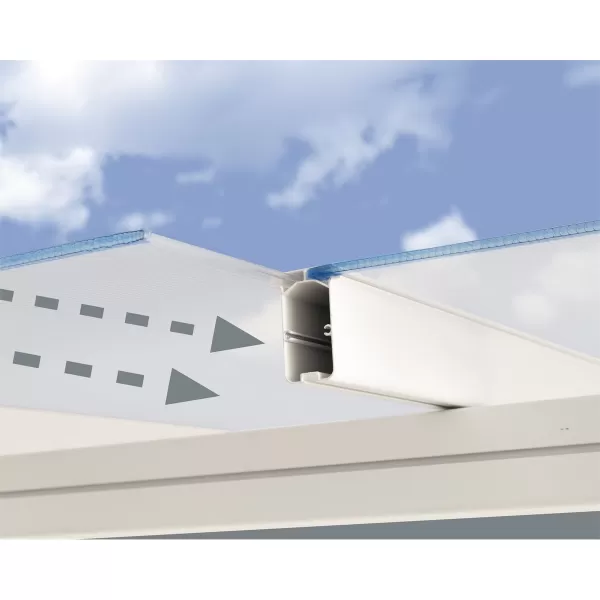 Hliníková (montovaná) pergola Palram Sierra 3000 bílá 3 x 3
