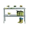 Ocelový regál 115x40 cm dvoupolicový stříbrný GSD2 LANITPLAST LG2640