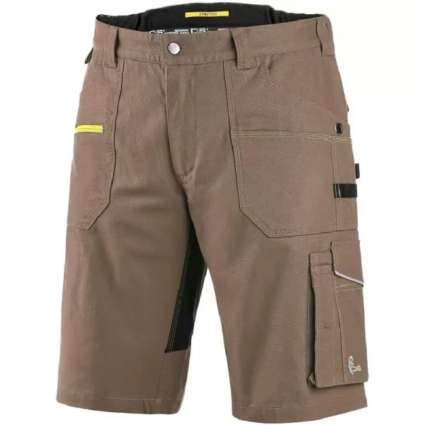 Kraťasy Canis CXS STRETCH, pánské, béžovo-černé