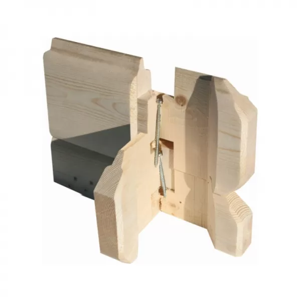 Dřevěný domek KARIBU BASTRUP 7 + přístavek 200 cm včetně zadní a boční stěny (78674) natur LG3023