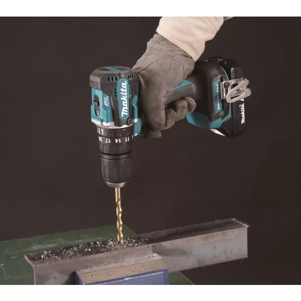 Aku bezuhlíkový příklepový šroubovák Li-ion LXT 18V/2x2,0Ah Makpac Makita DHP487RAJ