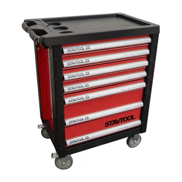 Montážní vozík na nářadí kovový vybavený 234dílů STAVTOOL PWT220B