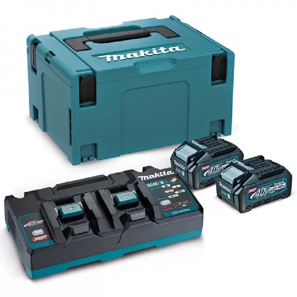 Sada Li-ion XGT 40V 2xBL4040 + 1xDC40RB + Makpac Makita 191U00-8