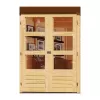 Dřevěný domek KARIBU KERKO 5 + přístavek 280 cm (9199) natur LG2989