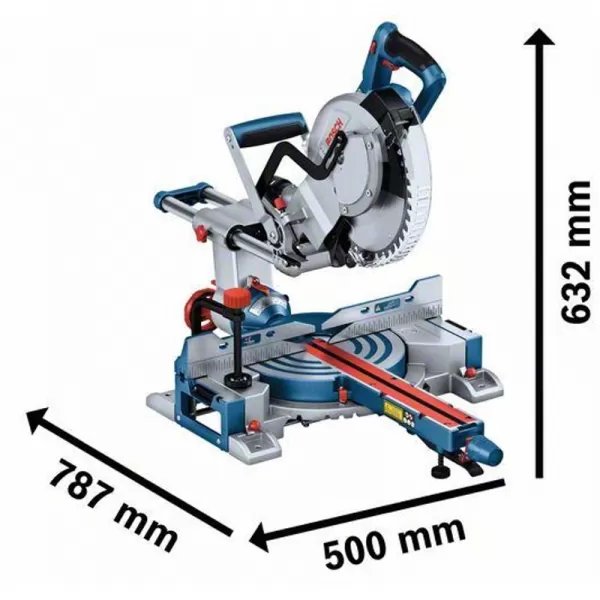 Aku pokosová píla 18V bez akumulátora Bosch GCM 18V-254 D 0601B51100